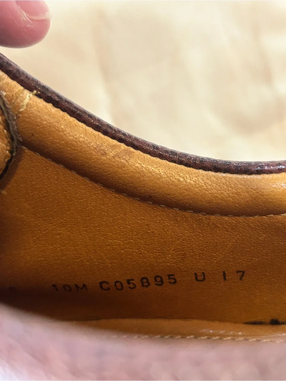 Cole Haan Men’s Brown Leather Lace-Up Derby Dress Shoes Square Toe US 10M